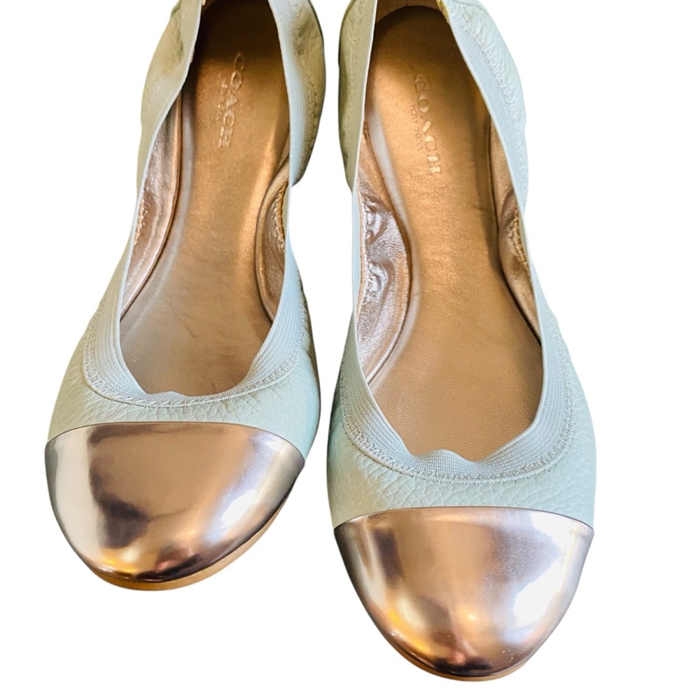 Coach Mint Green Ballet Dalia Silver Cap Toe 7 - Picture 2 of 9